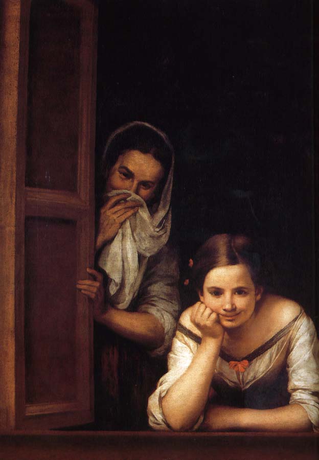Window of two women